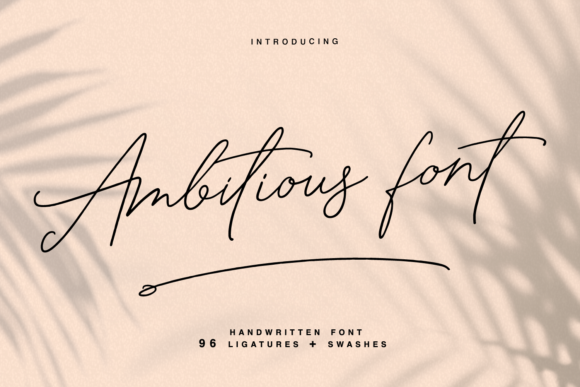 Ambitious: The Thin and Cursive Script Font Redefining Branding and Design