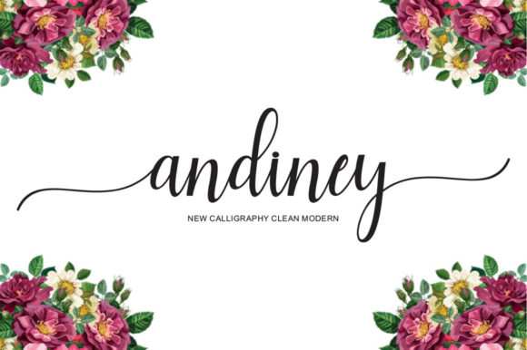 Andiney Script: A Modern Calligraphy Font for Creative Projects