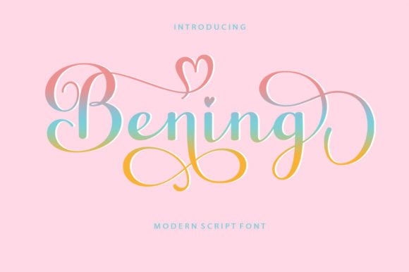 Bening Script: A Modern Script Font for Creative Expression