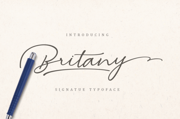 Britany Script Font: Elevate Your Brand with Handwritten Elegance