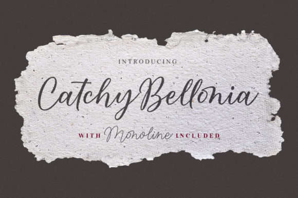 Catchy Bellonia: A Balanced Cursive Font for Modern Design Needs