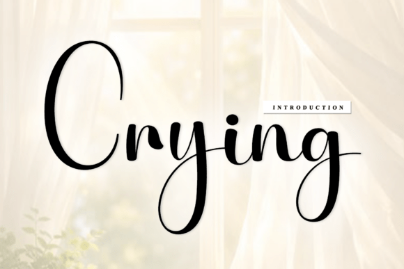 Crying: A Font That Elevates Branding and Creativity Through Artisanal Design
