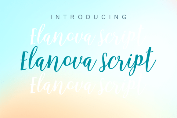Elanova Script: A Modern Handwritten Font for Classy and Stylish Designs