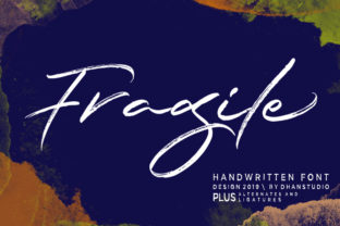 Fragile Script: A Handmade Brush Font for Textured Design