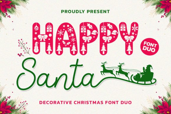 Happy Santa Duo: A Festive Font for Creative Projects