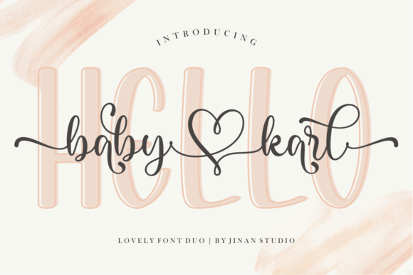 Hello Baby Karl Duo: A Stylish Font for Creative Expression