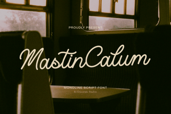 Mastin Calum – Elegant Monoline Script Font for Timeless Design