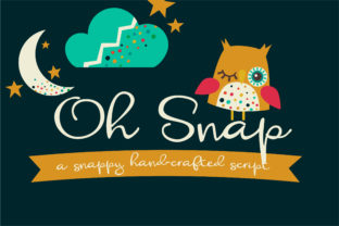 Oh Snap: A Fun and Loopy Hand-Written Cursive Font for Creatives
