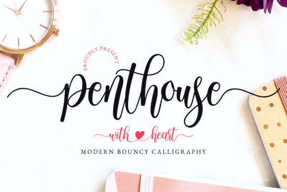 Penthouse Script Font for Elegant Design Projects