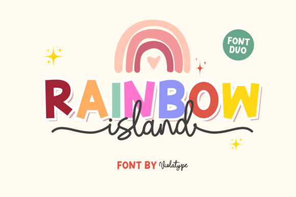 Rainbow Island Font: A Versatile Duo for Creative Designers