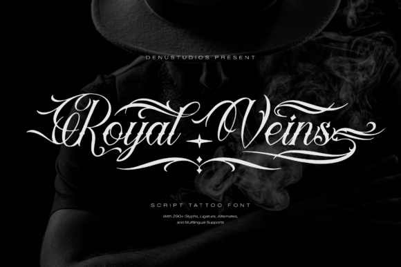Royal Veins: A Strategic Font for Bold Visual Communication