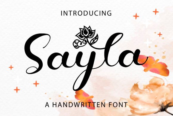 Sayla: A Beautiful and Elegant Script Font for Modern Design Needs