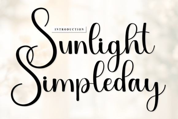 Sunlight Simpleday Font for Modern Branding