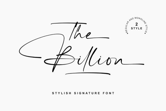 The Billion: A Simple and Stylish Script Font for Modern Creativity