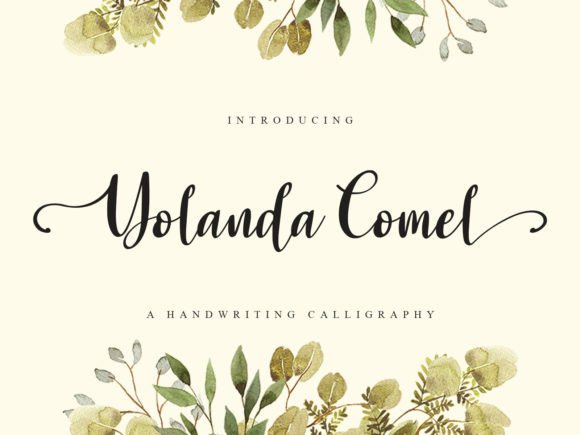 Yolanda Comel: A Luxurious Calligraphic Script Font for Creative Expression